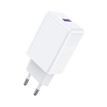 Xipin Charger with USB-A Port and Cable USB-C 20W Quick Charge 3.0 / SuperCharge Whites (EU-08T)
