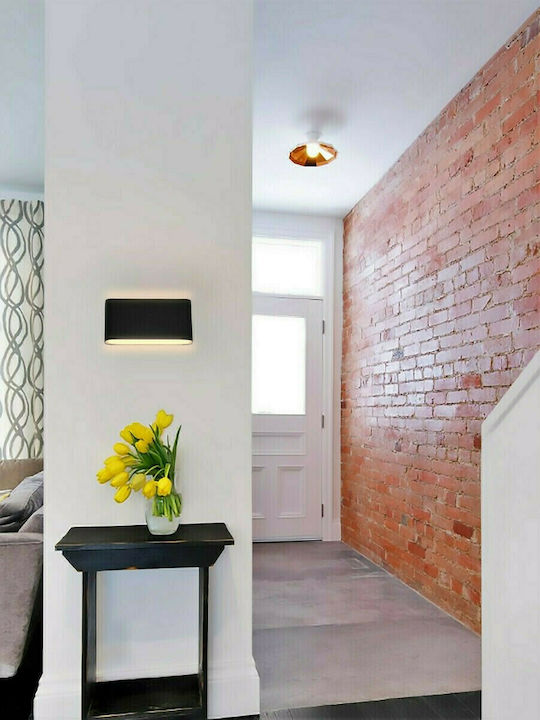 Atman Wandmontierte Außen-Deckenleuchte LED IP65 12W mit Warmweiß Licht Doppelstrahl 17x9εκ.