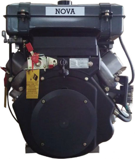 Nova LD178F Κινητήρας Πετρελαίου 7hp Μέγιστων Στροφών 3000rpm με Σφήνα και Μίζα