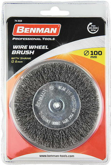 Benman Drill Wire Brush 40mm 74300