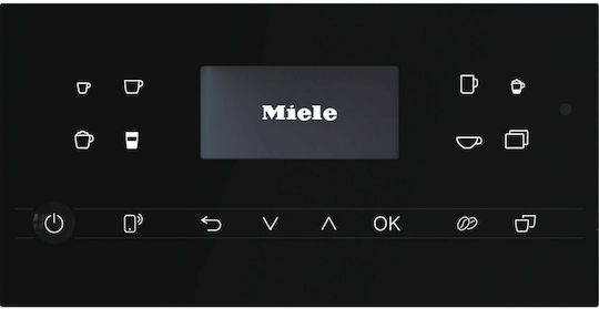 Miele CM 6160 Automatische Espressomaschine 1500W Druck 15bar mit Mahlwerk und Wi-Fi Schwarz