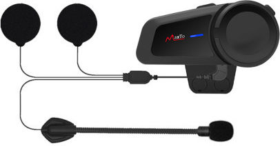 Maxto M2 Intercom Μονή Ενδοεπικοινωνία για Κράνος Μηχανής με Bluetooth