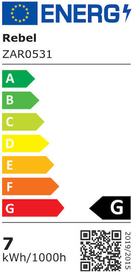 Rebel LED Bulb 7W for Socket GU10 and Shape MR16 Warm White 540lm
