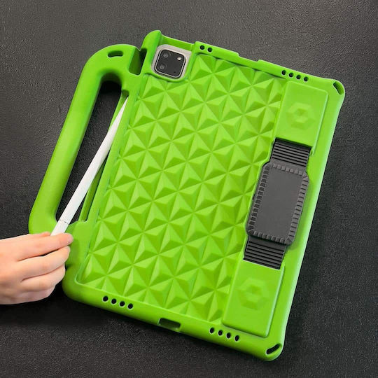 Hurtel Diamond Armored Soft Back Cover Green Galaxy Tab S7