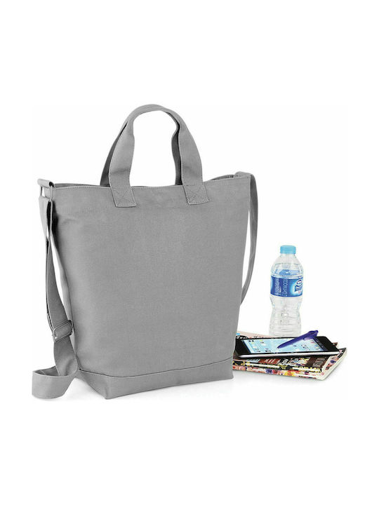 Bagbase Βαμβακερή Τσάντα για Ψώνια σε Γκρι χρώμα