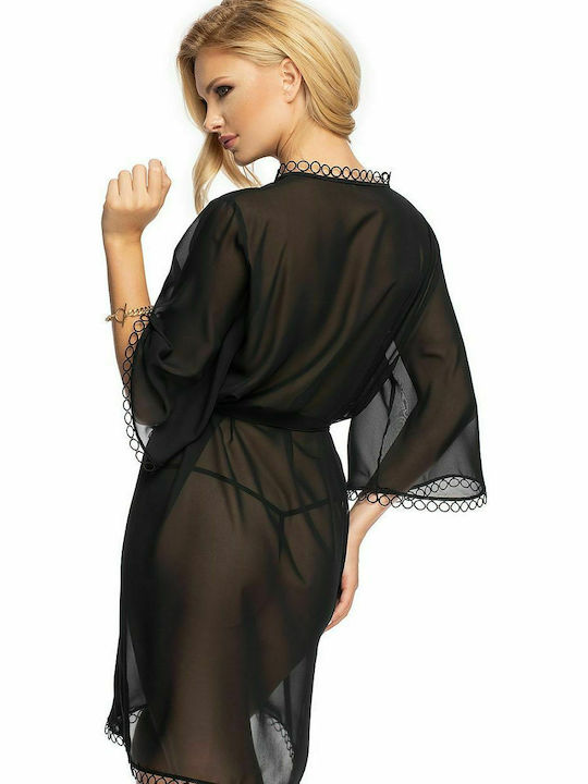 Irall Women's Robe Black Sadia 156264