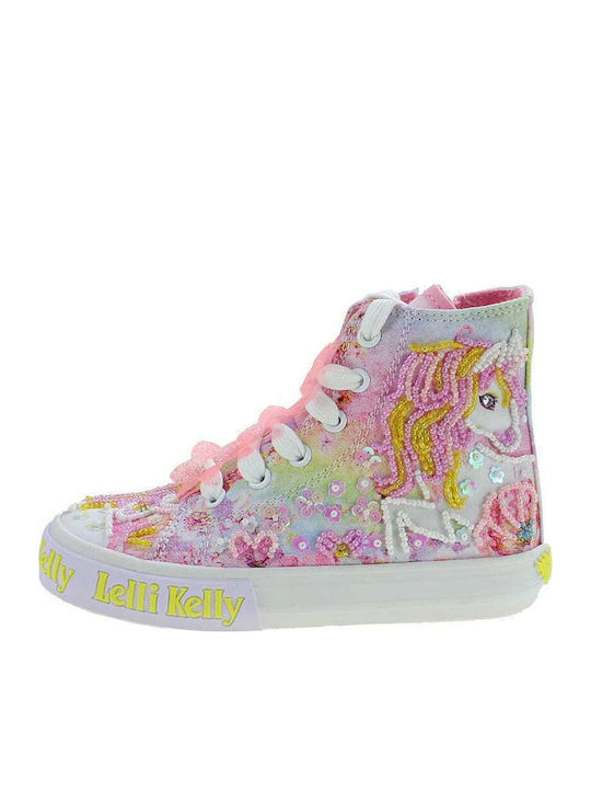 Unicorn Kids Sneakers High White