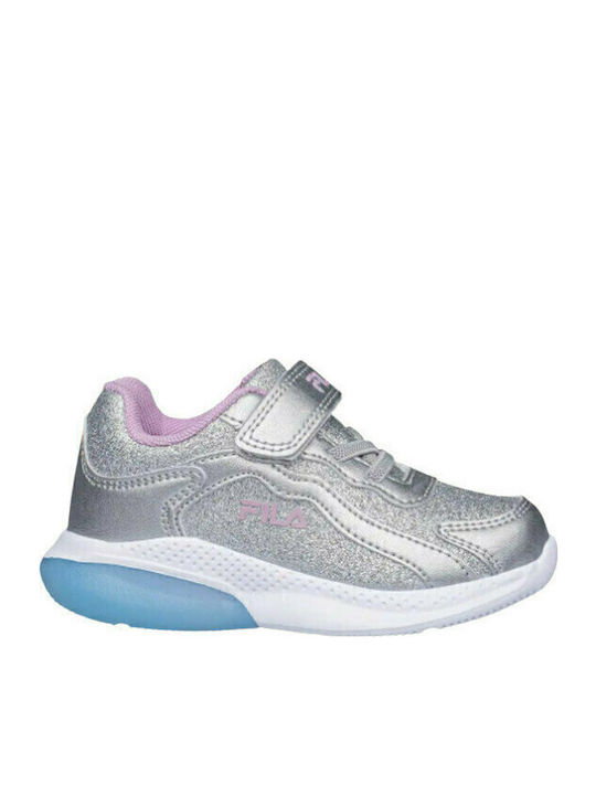 Spectrolite Παιδικά Sneakers Ανατομικά με Σκρατς Ασημί