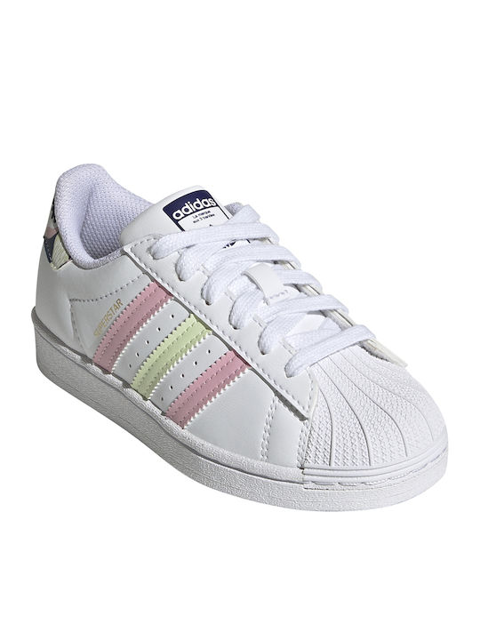 Superstar Superstar Kids Sneakers Cloud White / Almost Lime / True Pink