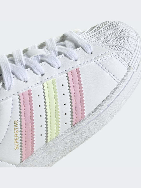 Superstar Superstar Kids Sneakers Cloud White / Almost Lime / True Pink