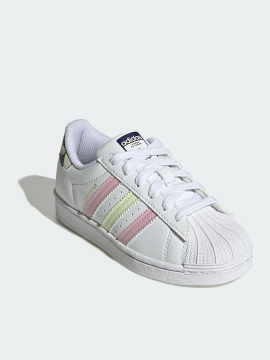 Superstar Superstar Kids Sneakers Cloud White / Almost Lime / True Pink