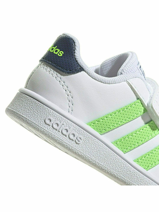 Adidas Kinder-Sneaker GRAND COURT mit Klettverschluss Weiß