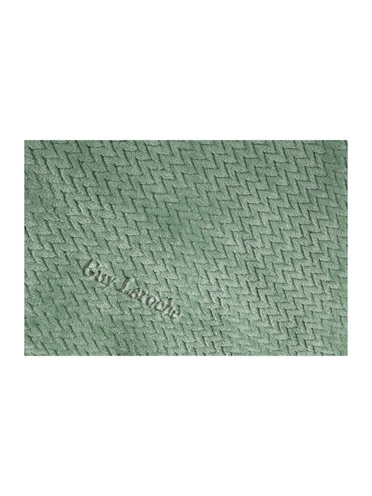 Guy Laroche Rombus Blanket Fleece Queen 220x240cm. Olive