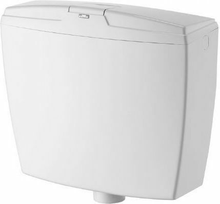 Kariba 2008 Wall Mounted Plastic High Pressure Rectangular Toilet Flush Tank White