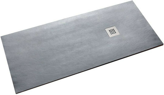Tema Ορθογώνια Ντουζιέρα Τεχνητής Πέτρας 70x120cm Cement