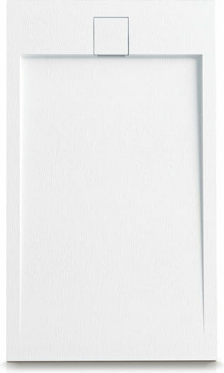 Karag Rectangular Acrylic Shower White Roccia 100x70x2.3cm