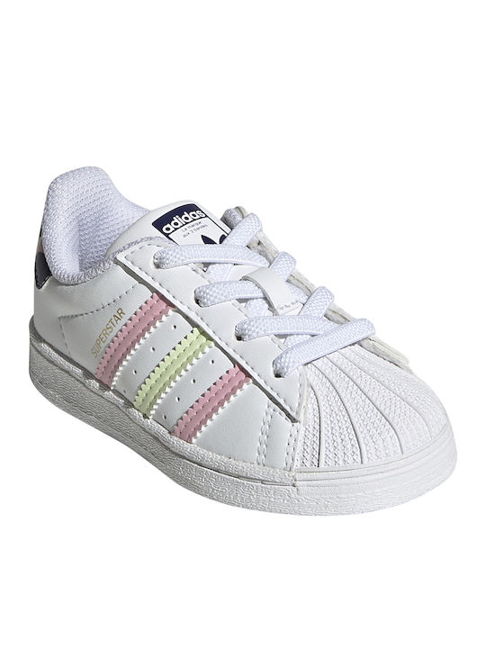Superstar Superstar Kids Sneakers Cloud White / Almost Lime / True Pink