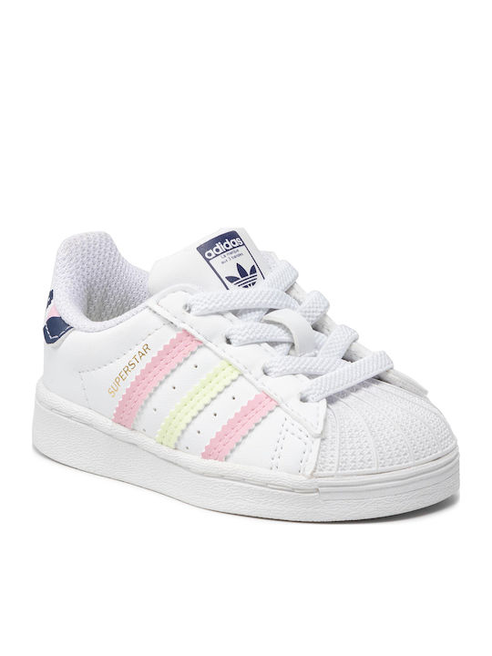 Superstar Superstar Kids Sneakers Cloud White / Almost Lime / True Pink