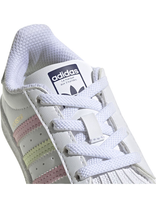 Superstar Superstar Kids Sneakers Cloud White / Almost Lime / True Pink