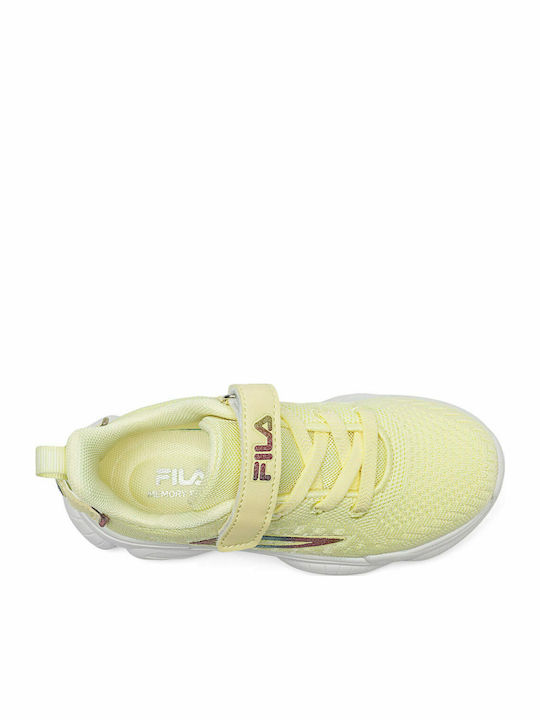 Memory Musha Παιδικά Sneakers Ανατομικά με Σκρατς Κίτρινα
