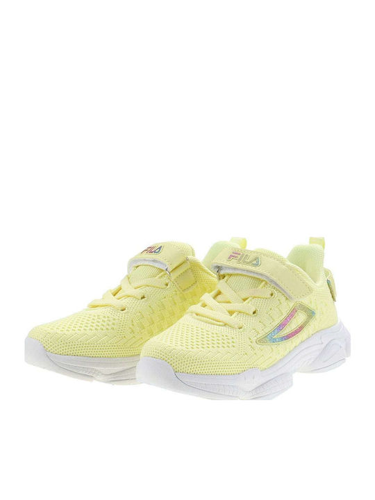 Memory Musha Παιδικά Sneakers Ανατομικά με Σκρατς Κίτρινα