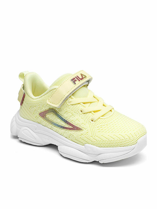 Memory Musha Παιδικά Sneakers Ανατομικά με Σκρατς Κίτρινα