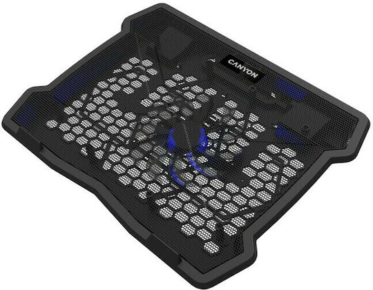 Canyon NS-02 Cooling Pad for Laptop up to 15.6" with 1 Fan and Lighting