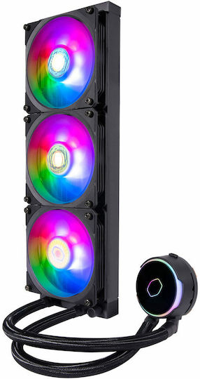 CoolerMaster Masterliquid PL360 Flux Υδρόψυξη AIO CPU με 3 Ανεμιστήρες 120mm και ARGB Φωτισμό