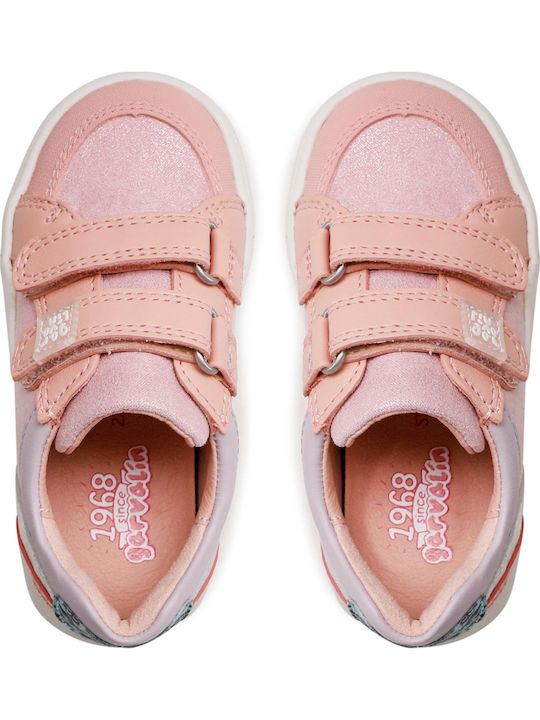Παιδικά Sneakers Ανατομικά με Σκρατς Ροζ