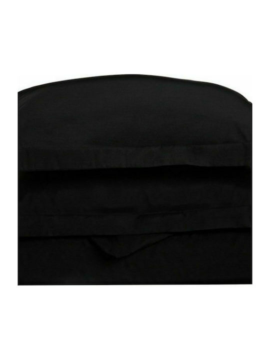 Anna Riska Luxury Super Double Cotton Satin Duvet Cover 220x240 Black