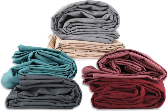 Nef-Nef Homeware Duvet Cover Cotton Queen 230x240 Basic Dusty Petrol