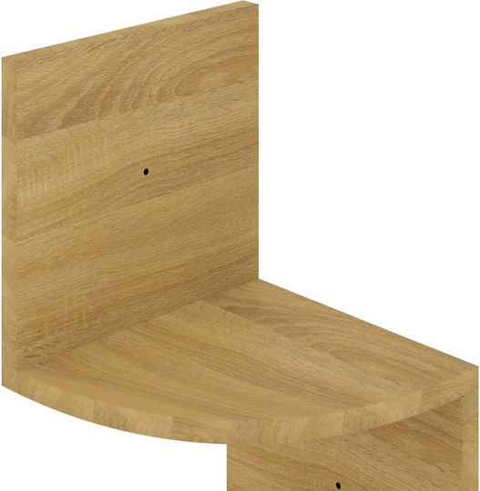 Γωνιακό Ράφι Sonoma Δρυς 19x19x123εκ.