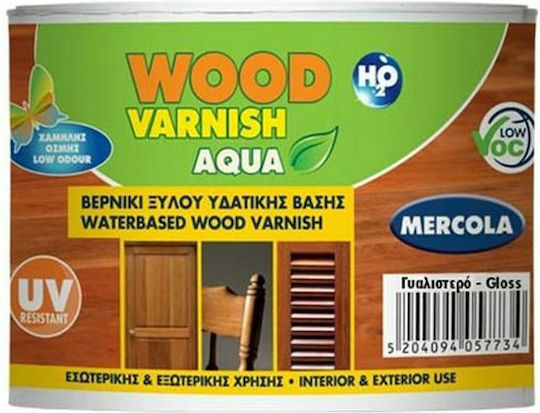 Mercola Wood Varnish Aqua Polyurethan Wasser Farblos Glanz 375ml