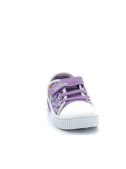 Frozen Kids Sneakers with Scratch & Lights Lilac