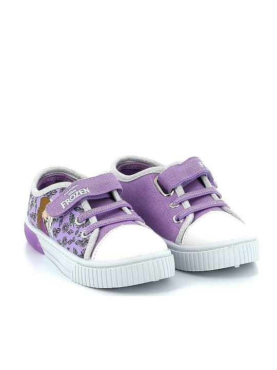 Frozen Kids Sneakers with Scratch & Lights Lilac