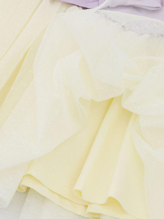 Children's Dress Sleeveless Tulle Ecru