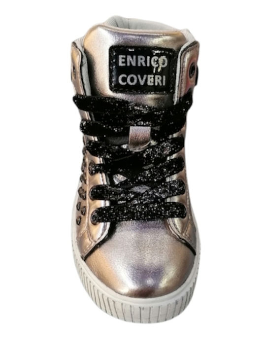 Παιδικά Sneakers High Ασημί