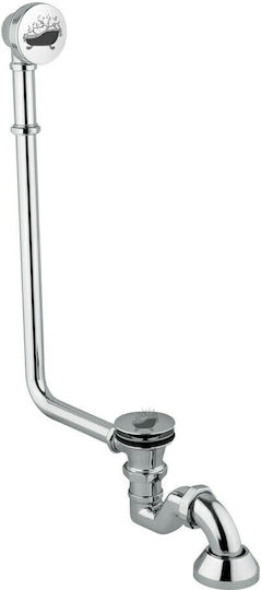 CGS Brass Valve Shower with Overflow Silver 355-