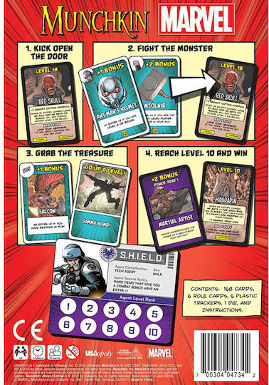 Spiel Erweiterung Munchkin Marvel Card 10+ Jahre (EN) USAopoly