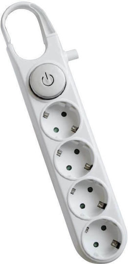 Spot Light Захранваща лента 4 Позиции с Превключвател и Кабел 1.5м