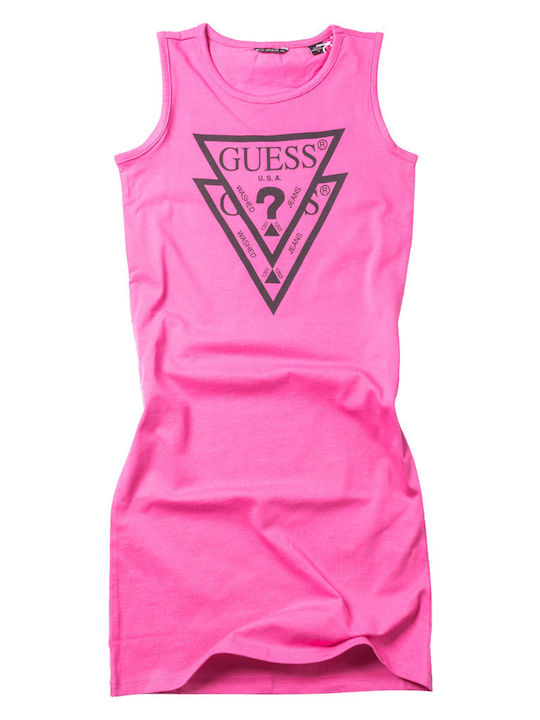 Children's Dress Sleeveless Fuchsia