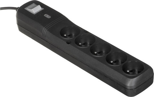 Lestar LV530W Πολύπριζο 5 Θέσεων με Διακόπτη και Καλώδιο 2.5m