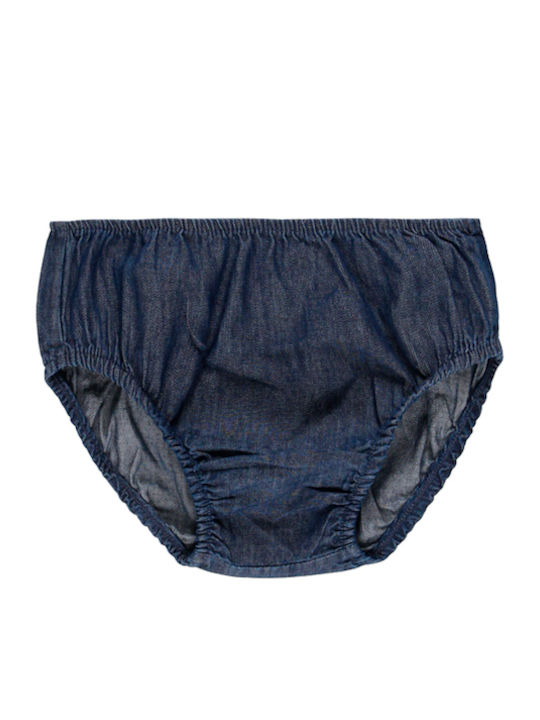 Rochie pentru Copii Mâneca scurta Denim Alb