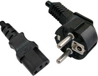 YUN Schuko - IEC C13 Power Cord 5m 3x0.75mm2 Black 02.005.0063