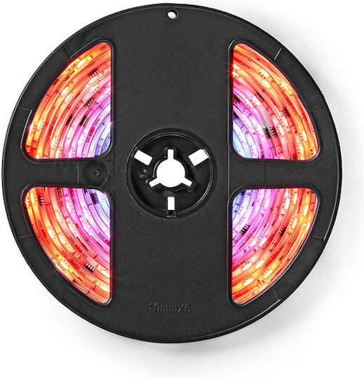 Nedis Waterproof Smart LED Strip Wi-Fi 24V RGB Light 5m Type SMD5050 with Power Supply & Remote Control