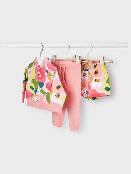 Mayoral Kinder Sweatpants Set - Jogginganzug Rosa 3Stück