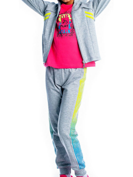 Joyce Kinder Sweatpants Set - Jogginganzug Gray 3Stück