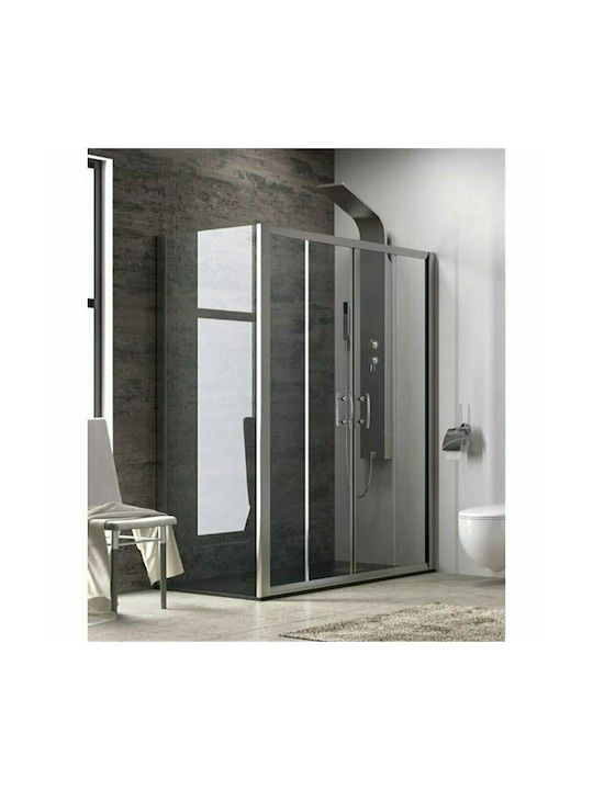 Karag Flora 600 SN-10 Cabin for Shower with Sliding Door 210x80x190cm Clear Glass Cromo