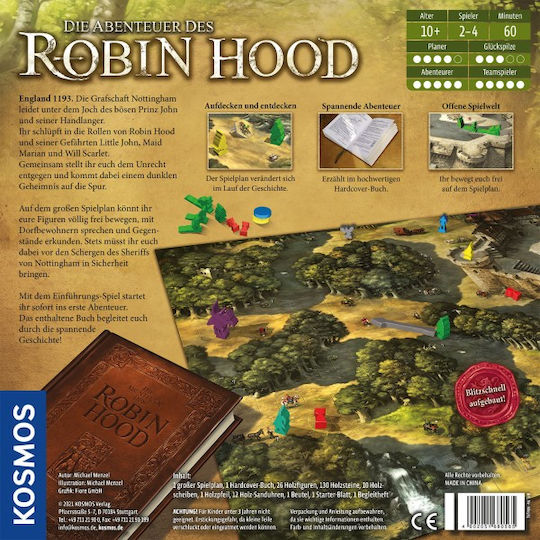 Επιτραπέζιο Παιχνίδι The Adventures of Robin Hood για 2-4 Παίκτες 10+ Ετών (EN) Kosmos