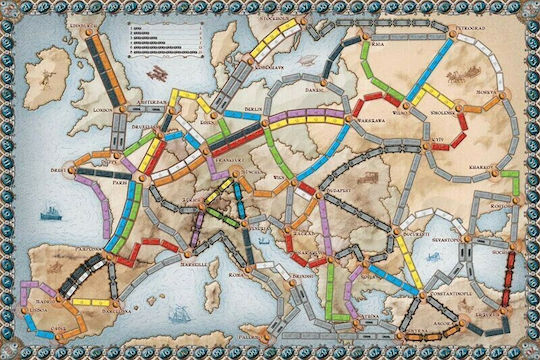 Board Game Ticket to Ride Europe for 2-5 Players 8+ Years Old (EN) Days of Wonder